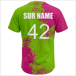 Maillot de baseball de sublimation de qualité supérieure, logo personnalisé, vêtements d'équipe, fabricant d'uniformes de baseball en gros, Wida sports - Product Image 3