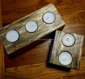 Soporte geométrico moderno de metal T-Light, soporte de vela decorativo minimalista para interiores de casas contemporáneas - Product Image 1