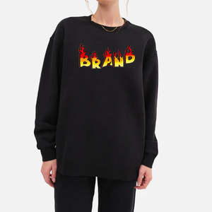 Sudaderas Extra Grandes de Algodón Grueso de 450 g/m² para Mujer, Diseño Personalizado, Cuello Redondo, Manga Larga - Product Image 6