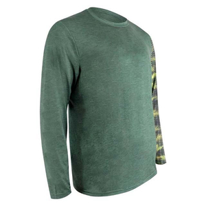 Camisa de Pesca de Manga Larga para Hombre, Verde, con Estampado por Sublimación, Secado Rápido, UPF 50, Poliéster, de Alto Rendimiento - Product Image 3