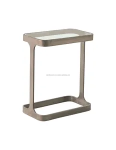 Mesa Consola Moderna de Aluminio Tallado en Oro Opulento, Mueble de Sala de Estar de Lujo, Decoración para el Hogar, Exportaciones Zahid en India - Product Image 1