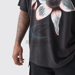 T-shirt pour homme à prix raisonnable, nouveau design, séchage rapide, OEM, haute qualité, polyester/coton, respirant, écologique, décontracté, coupe ample - Product Image 6