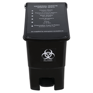 Eco-Friendly Open Top Foot Pedal Square Waste <b>Bin</b> for Hospital Use Made of <b>Plastic</b> Heavy Duty - Product Image 5