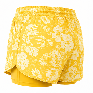 Shorts coupe classique avec fentes latérales, taille ajustable, pour le voyage, la plage, la mer, les activités nautiques, pour femme - Product Image 5
