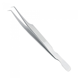 Pince à épiler de précision pour cils, design luxueux, pointe ultra-affûtée, couleur bleu métallique, pour femmes - Product Image 2