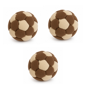Ballon Hacky Sack en daim marron de qualité supérieure - Footbag - Ballon de jonglage doux et de haute qualité pour tous les âges - Product Image 2