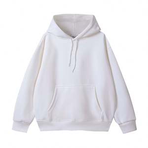 Custom 100% Cotton French Terry Hoodie Men Heavyweight Oversized 3D Embroidery <b>Sweatshirt</b> XL Size Winter Pullover Logo Hoodie - Product Image 2