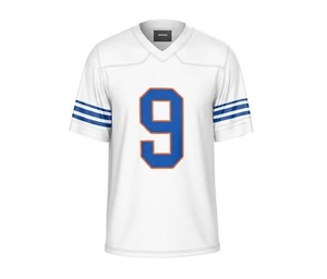 เสื้อฟุตบอลอเมริกันสีดำ คอวี พิมพ์ลายหมายเลข 9 ด้วยเทคนิค Sublimation สำหรับผู้ชาย แขนสั้น ทรงปกติ แฟชั่นกีฬายอดนิยมปี 2026 - Product Image 2