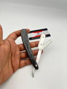 High Quality Wooden Handle Men's Face Shaving <b>Razor</b> for Barber Salon Use Stainless Steel <b>Single</b> <b>Blade</b> Non-Disposable Custom Logo - Product Image 6