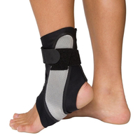 Attelle de cheville sportive unisexe réglable pour jeunes, en Spandex/Nylon, avec soutien de compression, maille respirante et fermeture à boucle, protection optimale