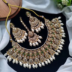 Nouveaux designs 2026 de bijoux pour femmes, vente en gros, ensembles de mariée indiens et pakistanais avec boucles d'oreilles, parures de bijoux tendance - Product Image 2
