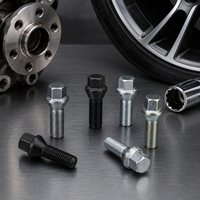 Boulons de roue en acier forgé sur mesure OEM haute résistance pour usine de roues automobiles