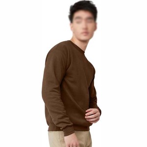 Sudadera de Cuello Redondo para Hombre, Corte Regular, Color Sólido, Tejido de Algodón, Informal, para Otoño, con Logotipo Estampado en la Parte Delantera - Product Image 2