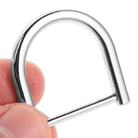 RARISSIME 25mm Gesper Logam Bentuk D dari Paduan Seng, Cincin D, Kancing Setengah Lingkaran, Aksesoris Dekorasi Rumah, Permukaan Halus, Tahan Lama