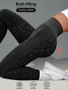 Premium Jungle <b>Animal</b> <b>Pattern</b> Fitness Yoga Leggings | High Elasticity Training Tights | Moisture Wicking Sport Track Pants - Product Image 4