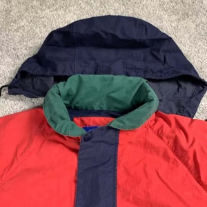 Chaqueta cortavientos unisex informal de viaje con cremallera completa, forro de malla con bloques de color, de secado rápido, transpirable, talla grande, tipo anorak para exteriores. - Product Image 4