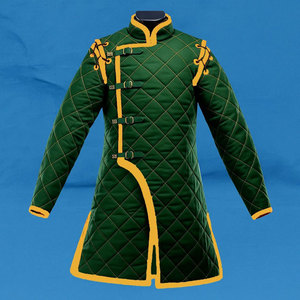 Custom Medieval Padded Gambeson Coat Thick Cotton Aketon For Larp Cosplay Viking Wearing Protective Gear Jacket - Product Image 5