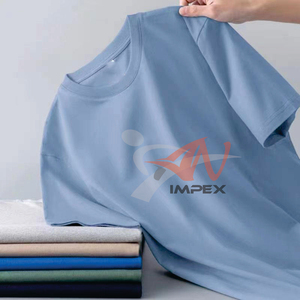 Conception de logo personnalisée OEM pour hommes et femmes, t-shirt à manches courtes classique et polyvalent, couleur unie, été - Product Image 3