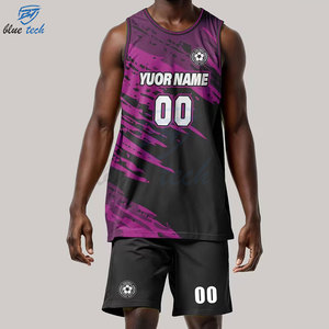 Custom Printed Summer Basketball Jersey Set Mens Sublimated Uniform Shorts Breathable Quick Dry Polyester/Cotton Sportswear OEM - Product Image 3