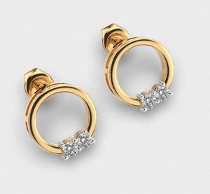 Pendientes de Diamantes de Diseño de Alta Calidad, Estilo Moderno, de Exportador de India al Mejor Precio - Product Image 1