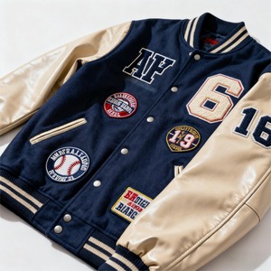 Veste bomber pour homme, vêtements streetwear de haute qualité avec logo personnalisé, broderie chenille, patchwork, veste varsity pour homme, veste d'hiver pour homme - Product Image 3