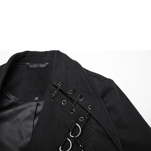 Top Hot Sell Women Black <b>Punk</b> Gothic Long Coat <b>Jackets</b> Cyberpunk Party Maxi <b>Jackets</b> 2026 - Product Image 4