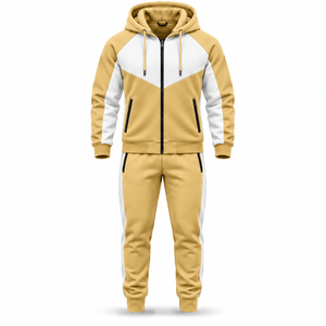 Survêtement d'hiver haut de gamme pour hommes, vêtements de sport personnalisés, ensemble de survêtement en polaire chaud, fabricant en gros - Product Image 1