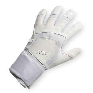 Gants de frappe pour softball et baseball, couleur blanche, durables, haute performance, pour joueurs d'équipe, en cuir, avec une bonne adhérence. - Product Image 5