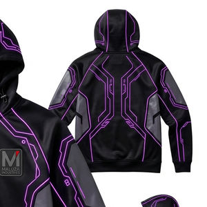 Sudadera Profesional para Sublimación con Logotipo Personalizado, Estampado Completo, Sudadera con Capucha de Forro Polar para Hombre, Ropa Urbana, Servicio de Marca - Product Image 2