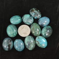 Turquesa Natural Octogonal Cabujón 20x30mm Piedra Preciosa Suelta Geométrica de Fondo Plano Pulido para Fabricación de Joyas/Servicio de Muestras