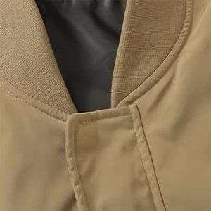 Premium <b>Men's</b> Stylish Winter Streetwear Bomber <b>Jacket</b> with Fleece Lining <b>Down</b> <b>Filled</b> PU Material and Zipper Pockets - Product Image 6
