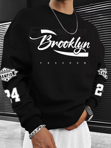 Camisetas de Algodón de Manga Larga con Cuello Redondo para Hombre, Logotipo Frontal, Color Sólido, 150 Gramos, Corte Regular, Transpirables, Tejido de Alta Calidad, Personalizadas - Product Image 3