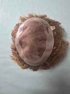 Prothèse capillaire homme en cheveux humains indiens Remy bouclés, base mono - TAZ HAIR BANGLADESH - Product Image 5