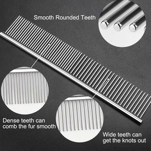 Estructura ligera para un fácil manejo, peine para mascotas con dientes de precisión para eliminar nudos y pelusas. - Product Image 2