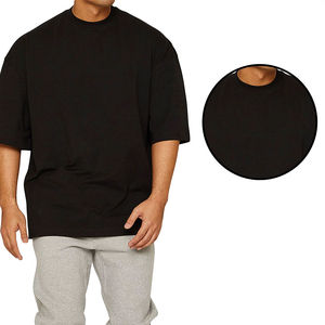T-shirt à manches courtes pour homme, 100% coton, col rond, coupe ample décontractée, jersey tricoté, écologique, respirant - Product Image 4