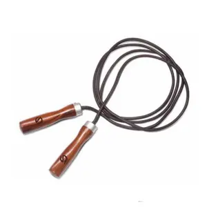 Corde à sauter en cuir pour l'entraînement physique actif, corde à sauter durable pour la boxe, la gym et les exercices - Product Image 2