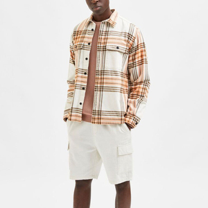Mens High Quality Casual <b>Checked</b> Hooded Flannel Shirt <b>Jacket</b> Standard <b>Fleece</b> Lined Long Sleeve Winter Windproof Eco-Friendly - Product Image 6