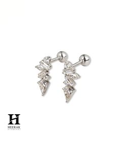 Pendientes de Diamantes de Lujo con Formas Mixtas, Aretes de Racimo Multicorte, Joyería Fina de Oro de 14K para Mujer - Product Image 5