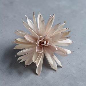 VADEE BIG Cactus DAHILA 15CM SOLA WOOD, Cactus Dahlia Artesanal Sostenible, Modelo Rosa Inglesa 003 TH, Madera de Sesbania - Product Image 3