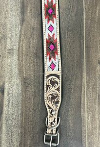 Collar de entrenamiento para perros con hebilla de Metal de cuero de alta calidad y resistente, Collar de cuero de vaca con cuentas de lujo para mascotas y perros - Product Image 4