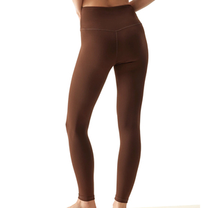Wholesale High Waist Drawstring Women <b>Legging</b> Custom Yoga Eco-Friendly Breathable PolyesterNylon Reversible Plus Size Quick Dry - Product Image 3