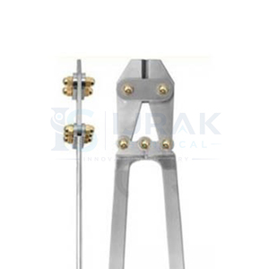 Pince coupante pour broches en acier chromé, instrument chirurgical orthopédique, coupe-broches osseux robuste pour la chirurgie - Product Image 2