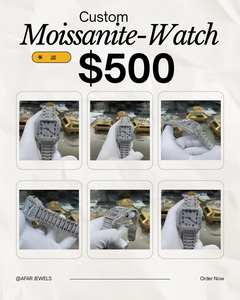 Elegante Reloj de Moissanita VVS para Hombre, Reloj de Lujo con Diamantes Incrustados, Estilo Urbano - Product Image 1