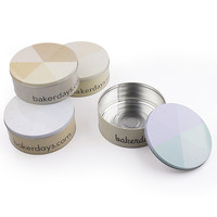 Emballage de boîte de conserve à impression personnalisée grand récipient vide en métal pour gâteau en étain Cadeau pour biscuit