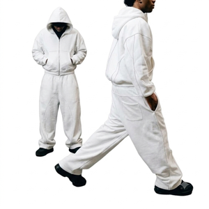 Survêtements zippés pour hommes, design personnalisé, 100% coton molletonné 460 g/m², motif léopard, design 2 en 1, écologiques, imperméables et respirants - Product Image 1
