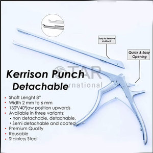 เครื่องมือผ่าตัดกระดูกสันหลังเกรดศัลยกรรม คีมเจาะกระดูก Kerrison คีมตัดกระดูกสันหลังคุณภาพสูง สำหรับการผ่าตัดกระดูกสันหลังระดับมืออาชีพ - Product Image 5