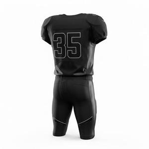 Wholesale Custom Football Uniforms American Style Sublimated Teamwear Moisture Wicking Quick Dry Short Jersey <b>Pants</b> Sports Set - Product Image 3
