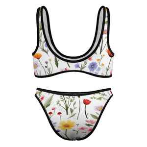 Out Class Solid Colour <b>Bikini</b> <b>Set</b> Adjustable Straps Women Swimsuit Timeless Design Two Piece Bathing Suit For Swimming - Product Image 3