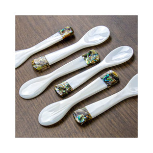 HOT DEAL 2026 Handmade Mother of Pearl <b>Spoon</b> for Premium Caviar Presentation and Luxury Dining - Product Image 1