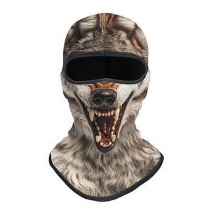 Masque facial unisexe imprimé, cagoule respirante et imperméable en polyester et coton pour adulte, couvre-tête intégral pour l'extérieur - Product Image 2